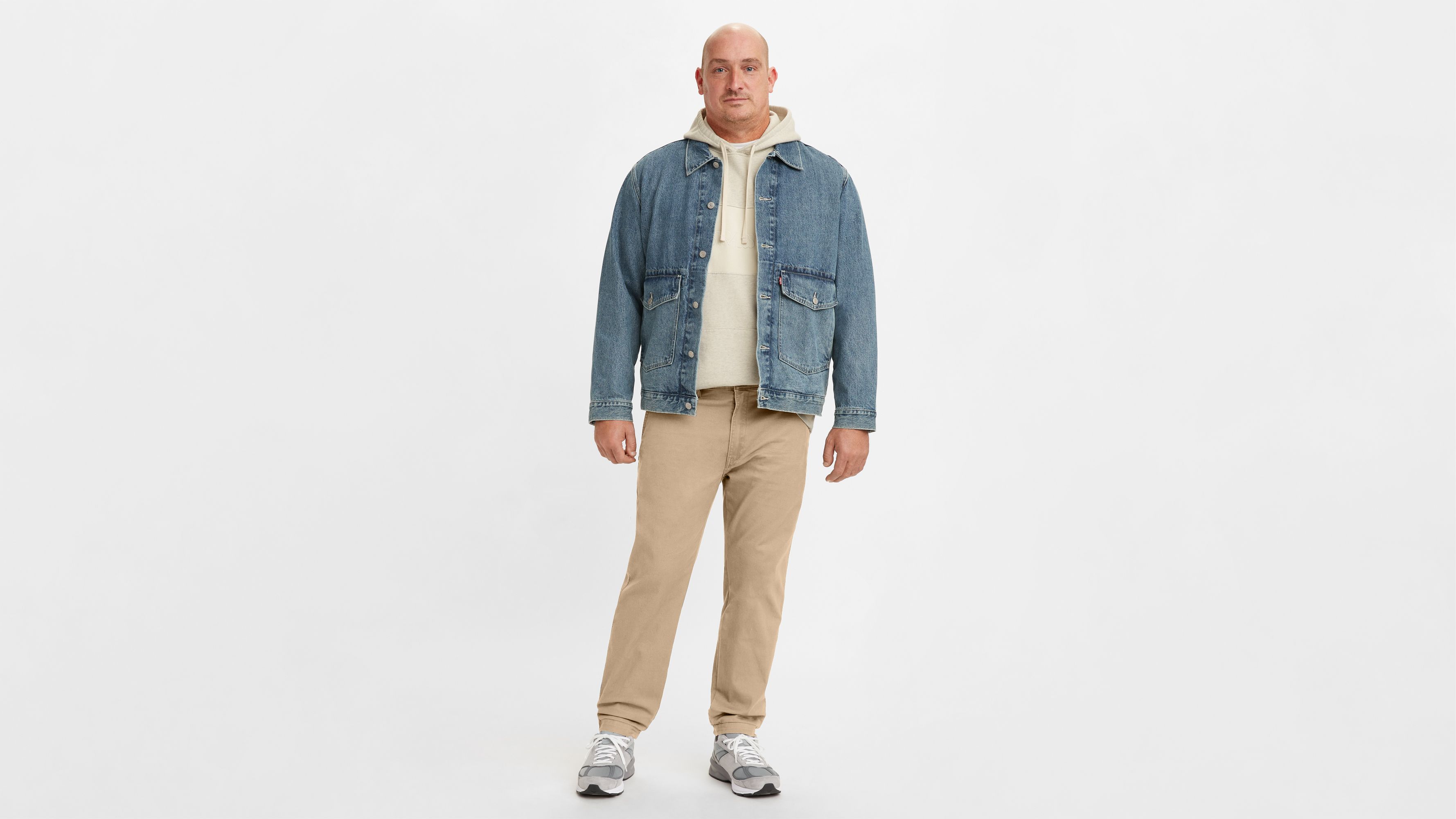 Pantalon XX Chino Standard fuselé (grandes tailles) - True Chino Stretch Twill - Neutral