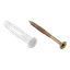 Universalplugg med skrue 10-pk 50xØ8 mm