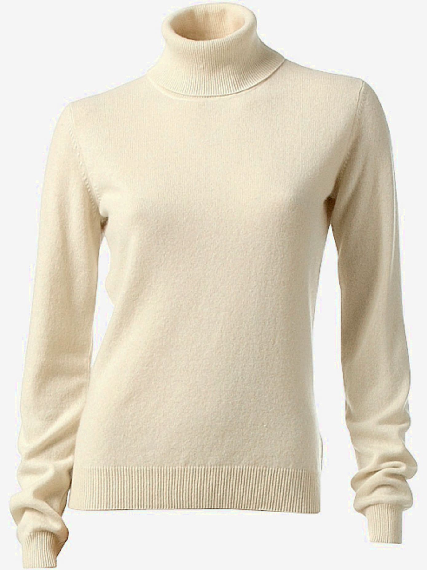 Pull à col roulé superbe basique en pur cachemire