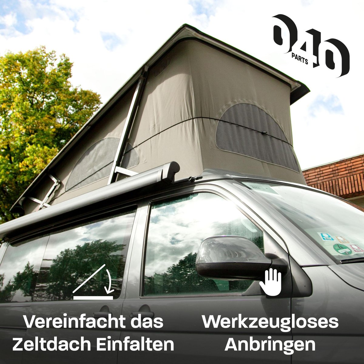 040Parts Hefdak spanelastiek - VW T5 T6 T6.1 T7