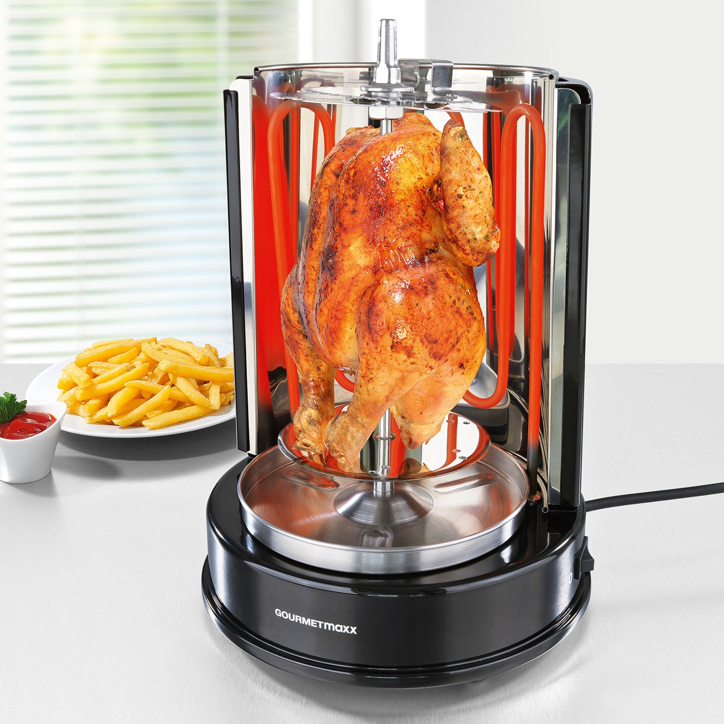 GOURMETmaxx Dönergrill 1400 W, schwarz