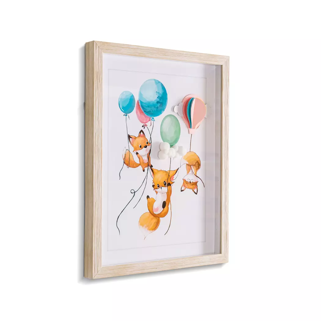 Wandbild 30 x 43 cm Fuchs