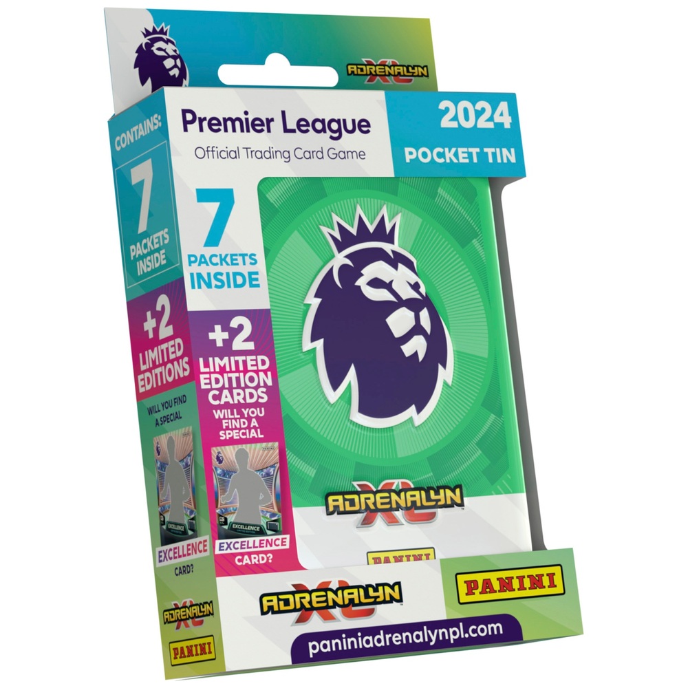 Panini Premier League 2024 Adrenalyn XL Sammelkartenspiel im Taschenformat (Dosen-Sortiment)