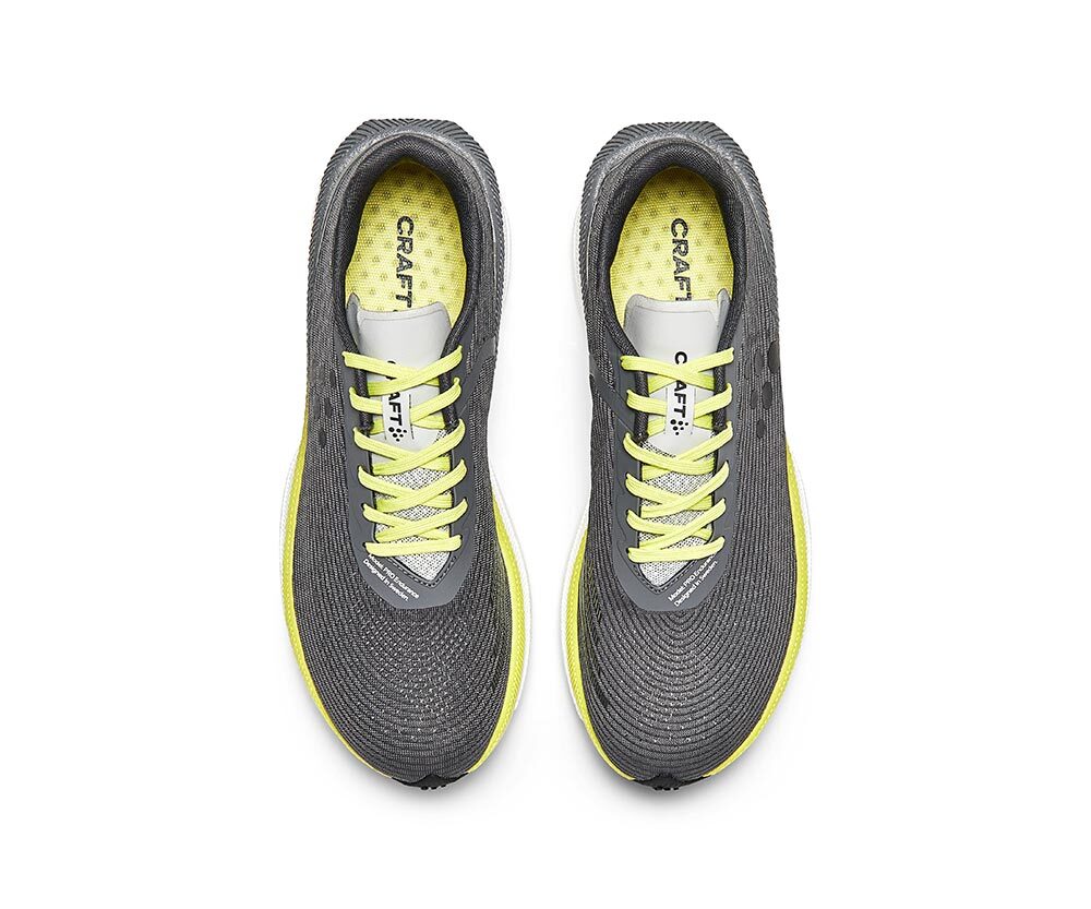 Craft PRO Endurance Distance Hardloopschoenen Grijs/Geel Dames