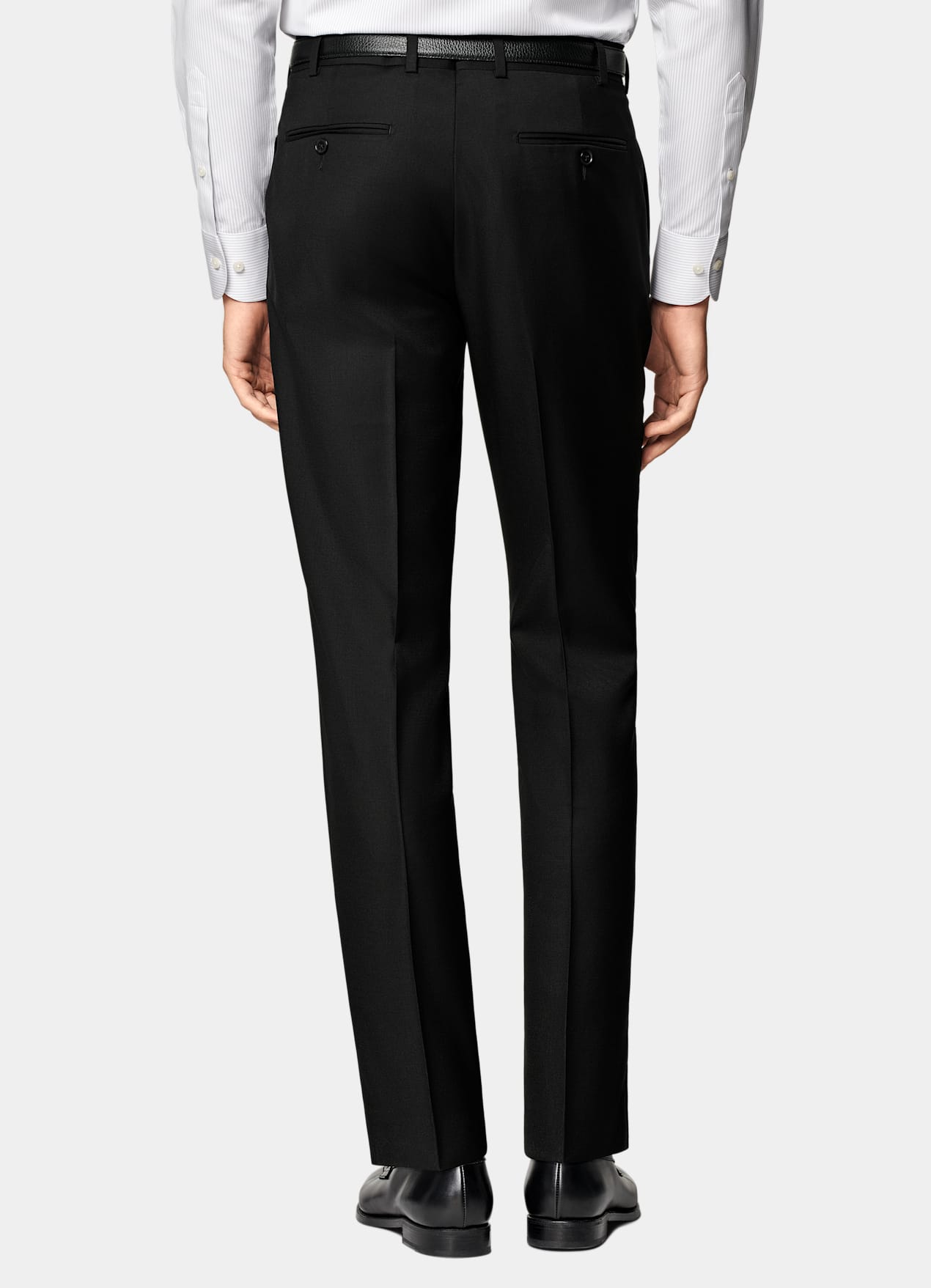 Pantalon de costume Slim Leg Straight noir