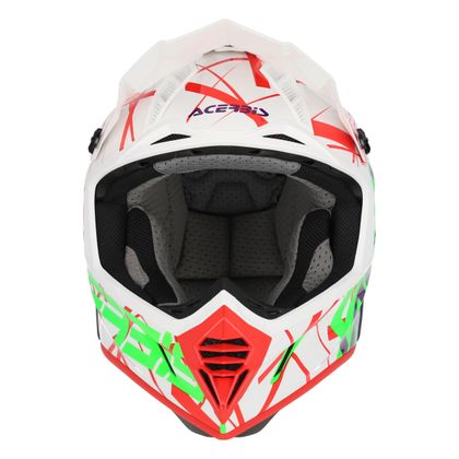 Casque cross Acerbis X-TRACK VTR ECE 2206 2024 - Vert / Blanc