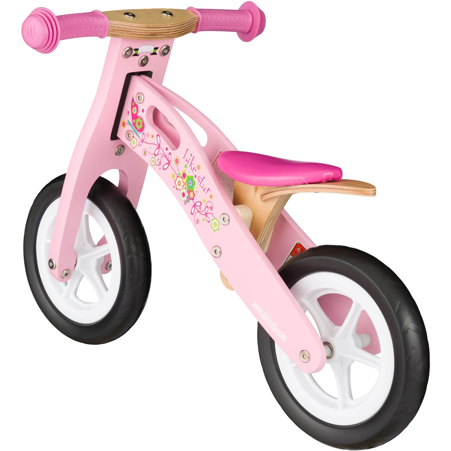 Bikestar Laufrad 10 Zoll Holz pink