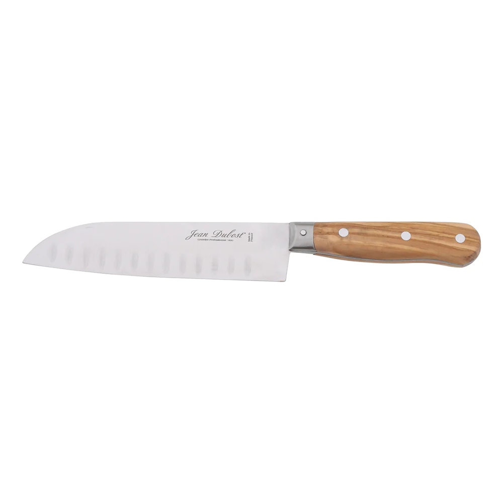 Couteau santoku en olivier 17 cm Jean Dubost