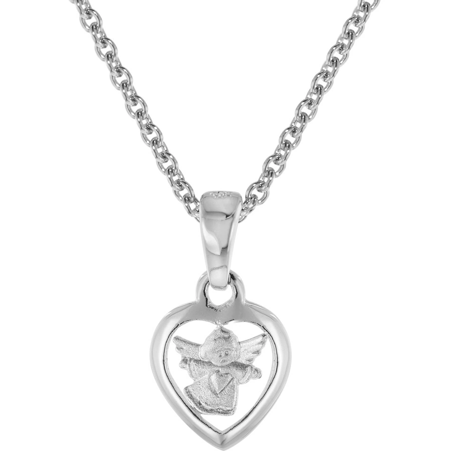 trendor Kinder-Halskette mit Engel-Anhänger Silber 925 silver