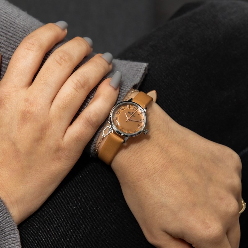 Montre Femme CHTIME bracelet Cuir Marron