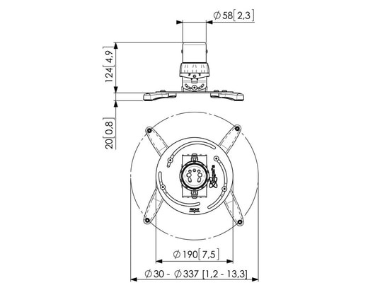 VOGEL'S - Support plafond PPC1500