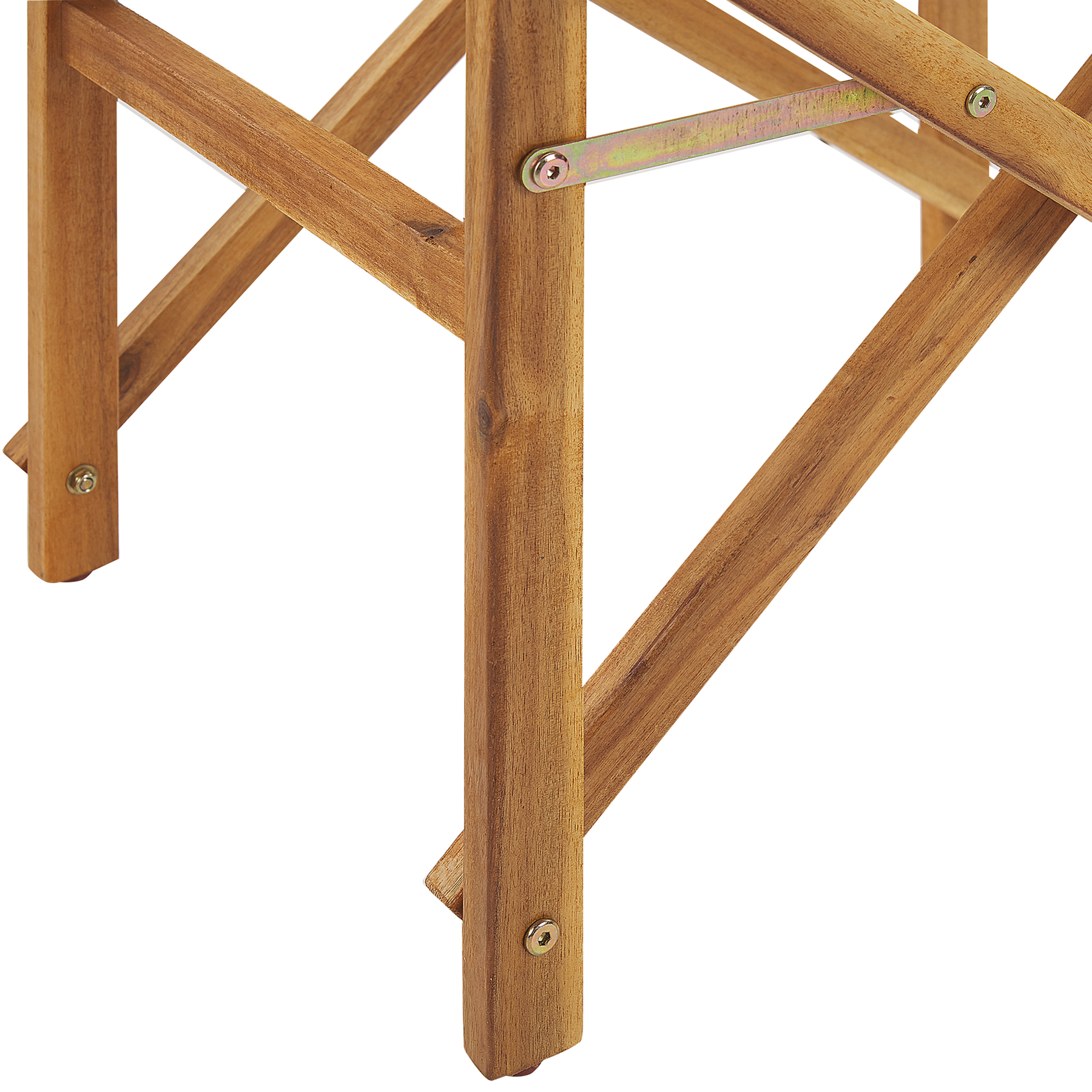 Beliani-CINE -Tuinstoel set van 2-Lichtbruin|Gebroken wit-Polyester