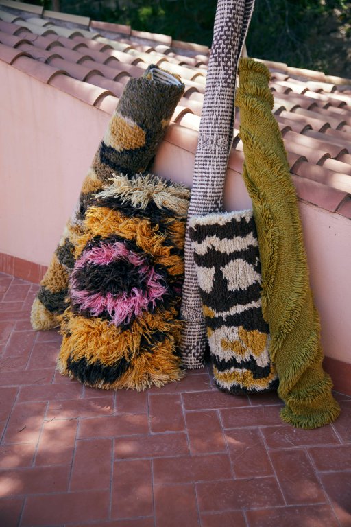 HKliving Fluffy vloerkleed Ø145 Dunes