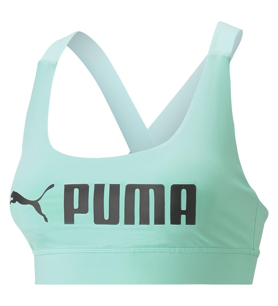 Sutiã Puma Fit Mid Impact Turquesa