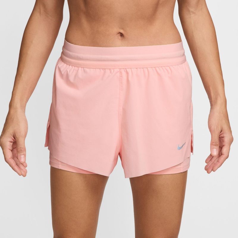 Nike - Swift Dri-FIT - Hardloopshorts - Rood - 2-in-1