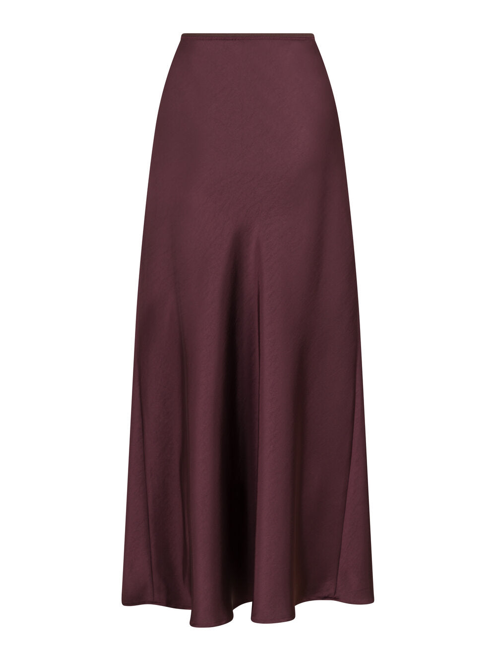 Neo Noir  Vicky Heavy Satinnederdel - Burgundy