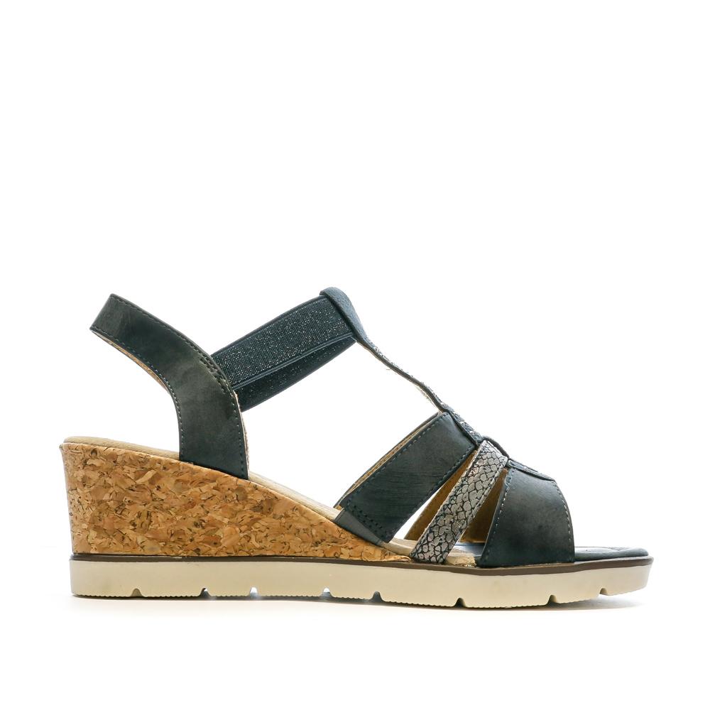 Relife Sandales compensées Bleu Femme Relife Jinkat
