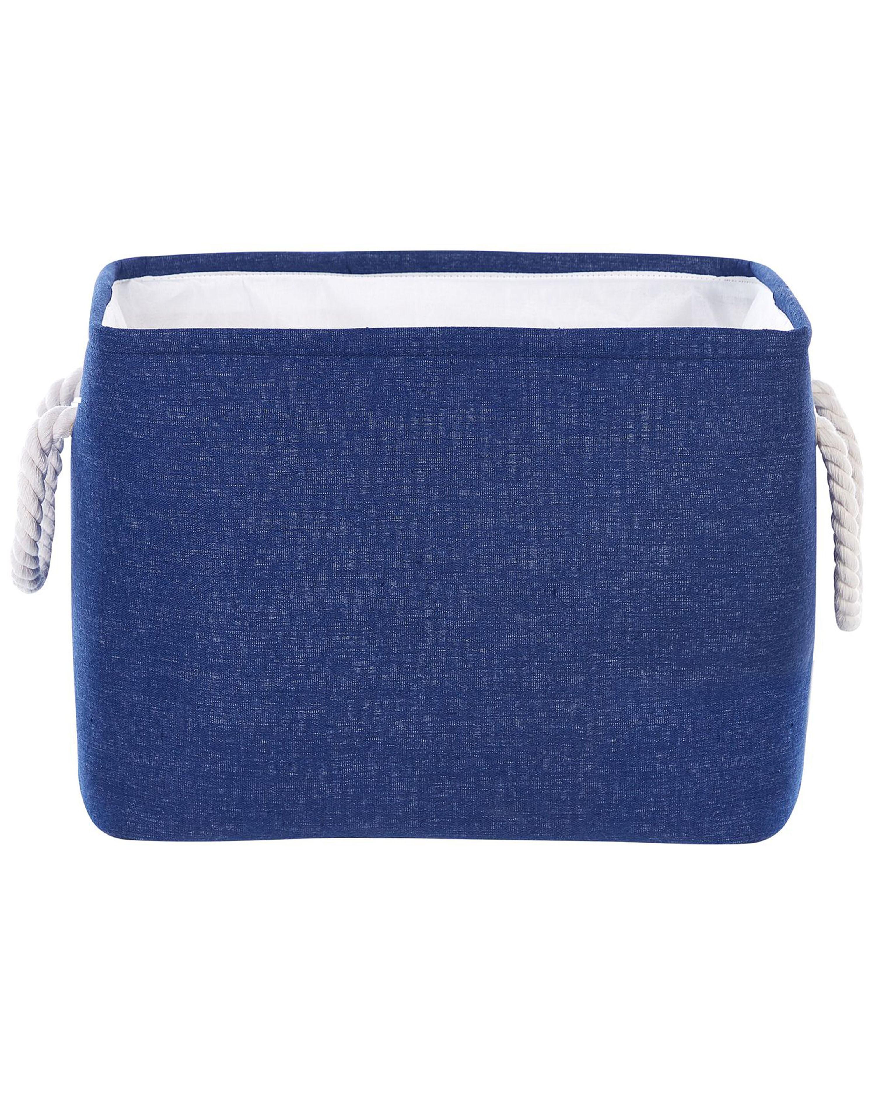 Set van 3 manden DARQAB Katoen Marineblauw