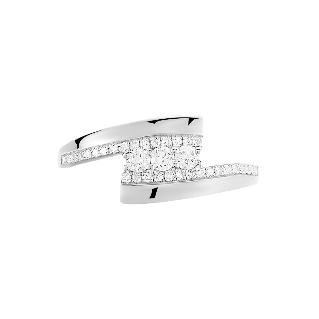 Bague Elorria Or Blanc Diamant