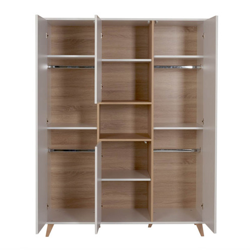 Armoire 4 portes LOFT Blanc - QUAX
