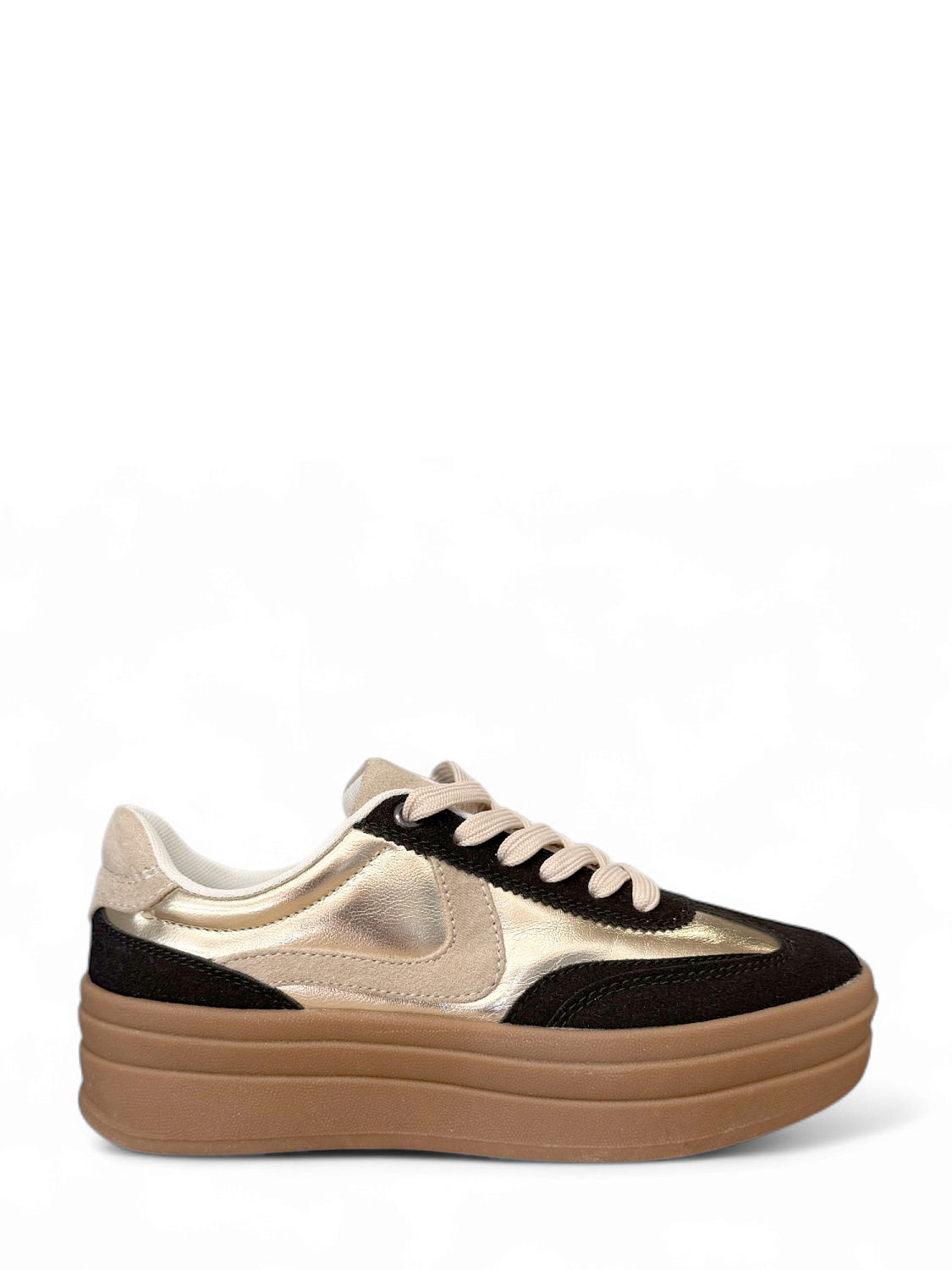 Rugged Gear Base Bold Sneaker Black Gold