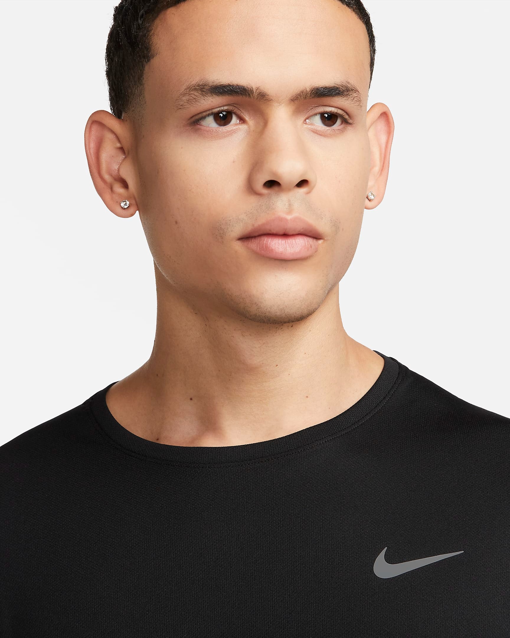 Dri-FIT UV Miler SS Running Top Herre 010/Black