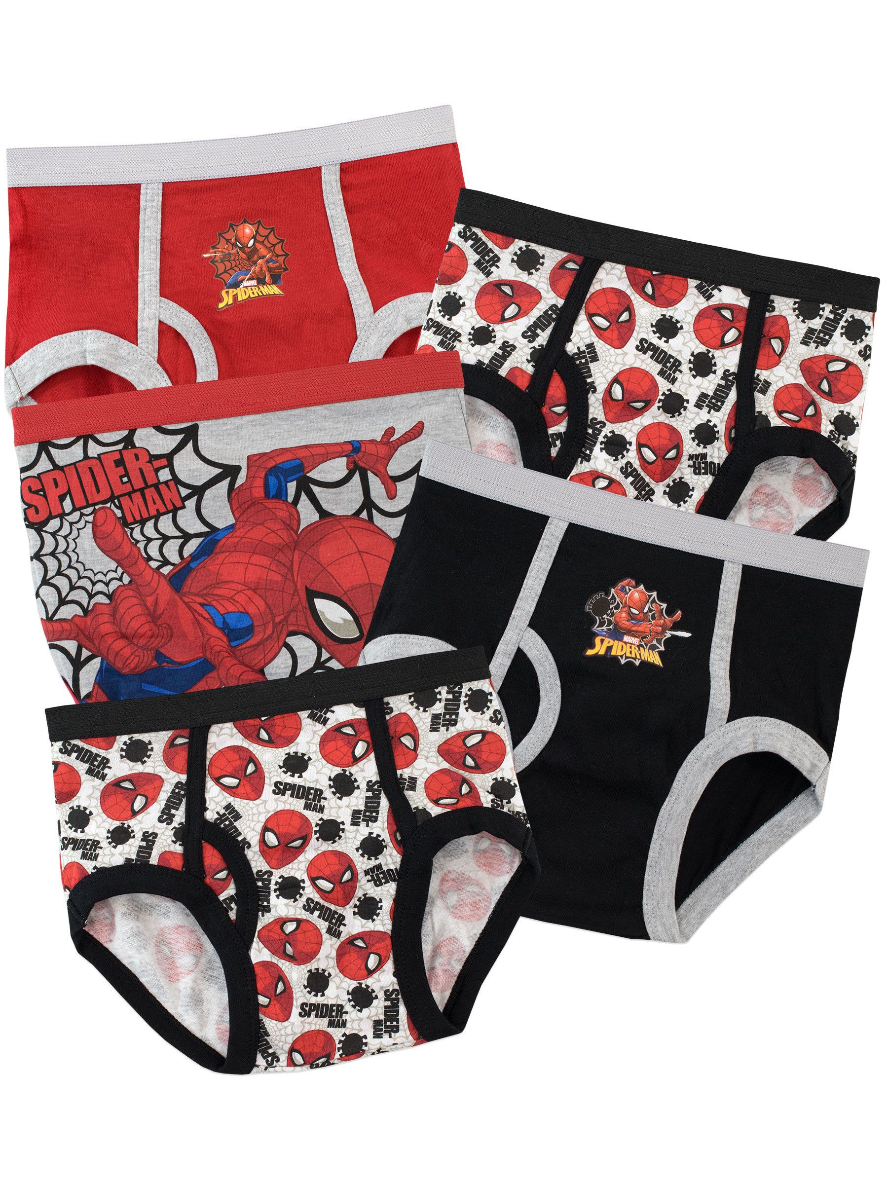 Personage Spiderman 100% katoenen slips verpakking van 5