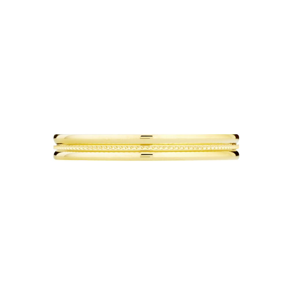 Alliance Perlee Ruban Plat Or Jaune
