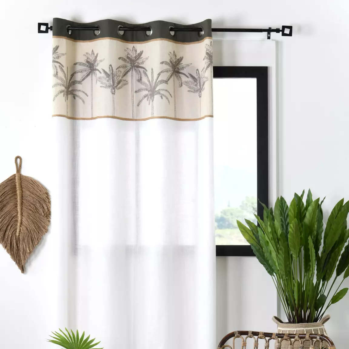 Rideau coton (140 x 260 cm) Bako Beige