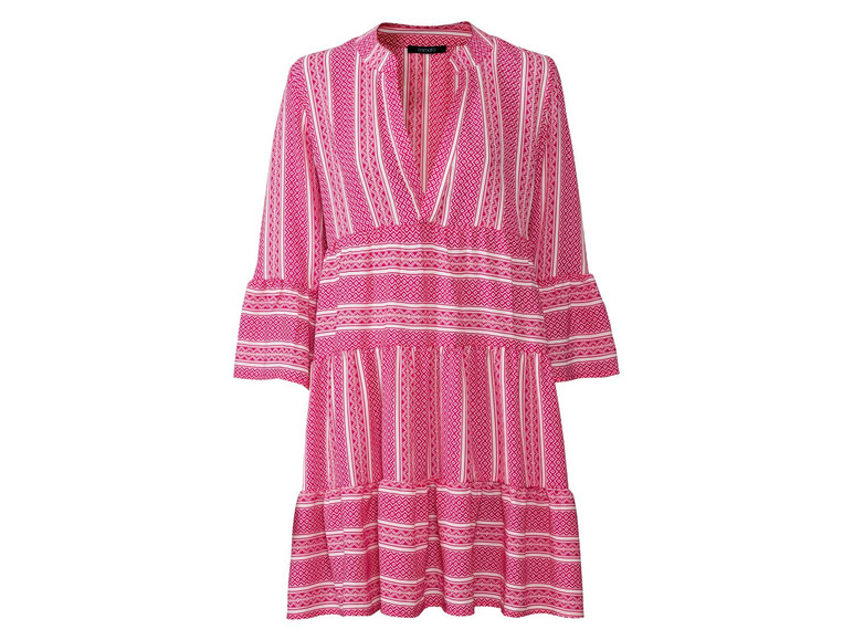 Tuniek voor dames, V-hals, polyester en elastaan