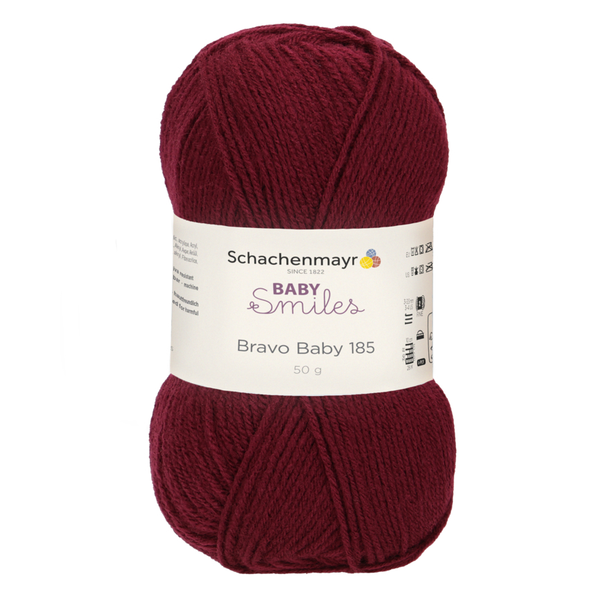 Handstrickgarn BABY SMILES BRAVO - brombeer - 50g