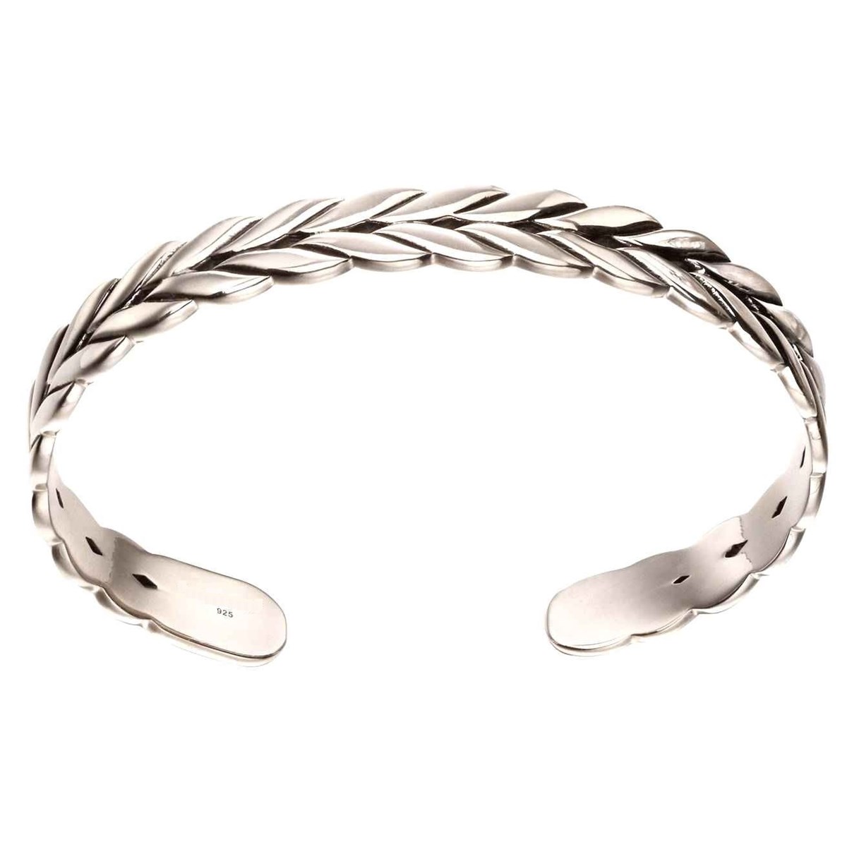 Bracelet laurier en argent 925/1000
