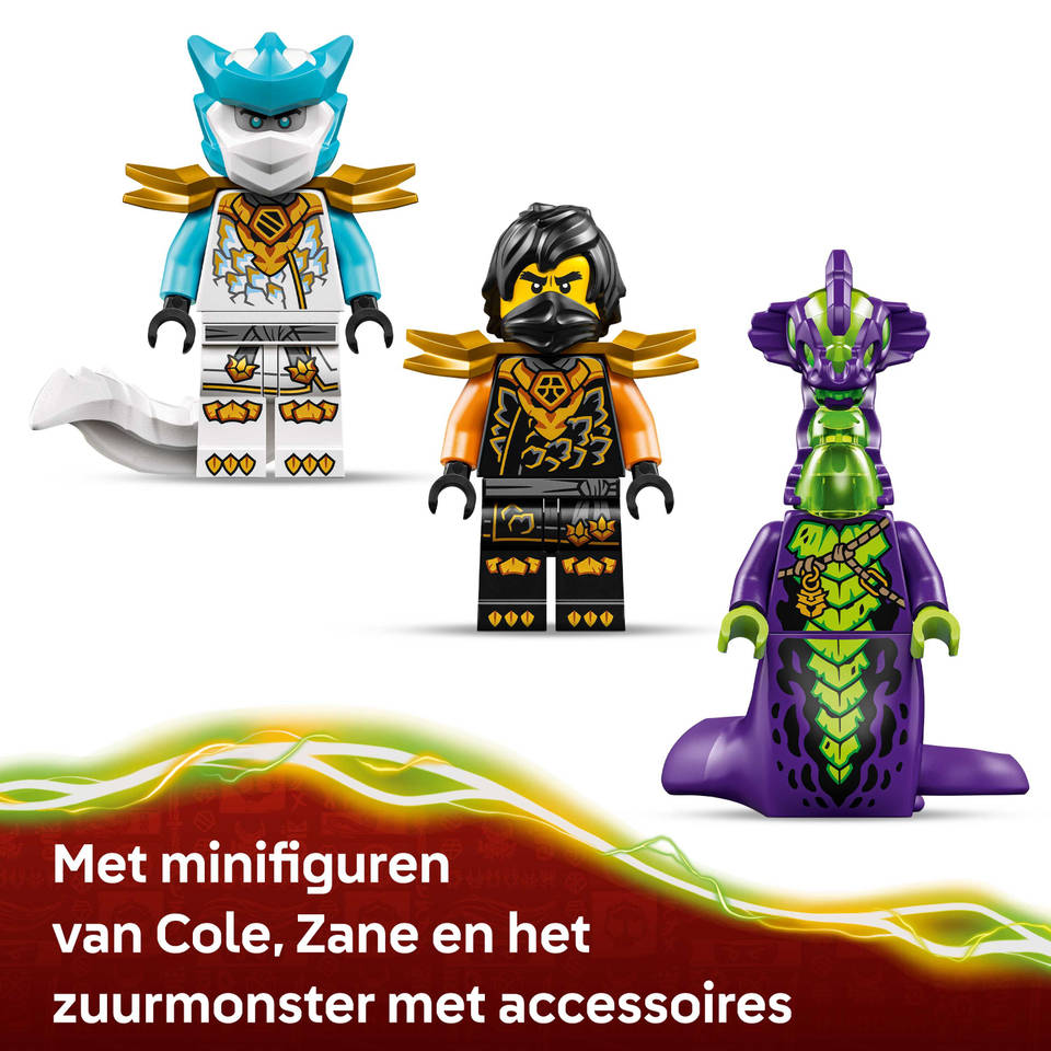 LEGO NINJAGO Cole's missiemecha en draak Zane 71854