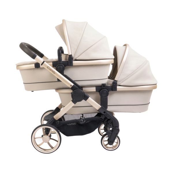 ICandy Peach 7 Twin Kinderwagen - Essentiel Bundel - Cookie