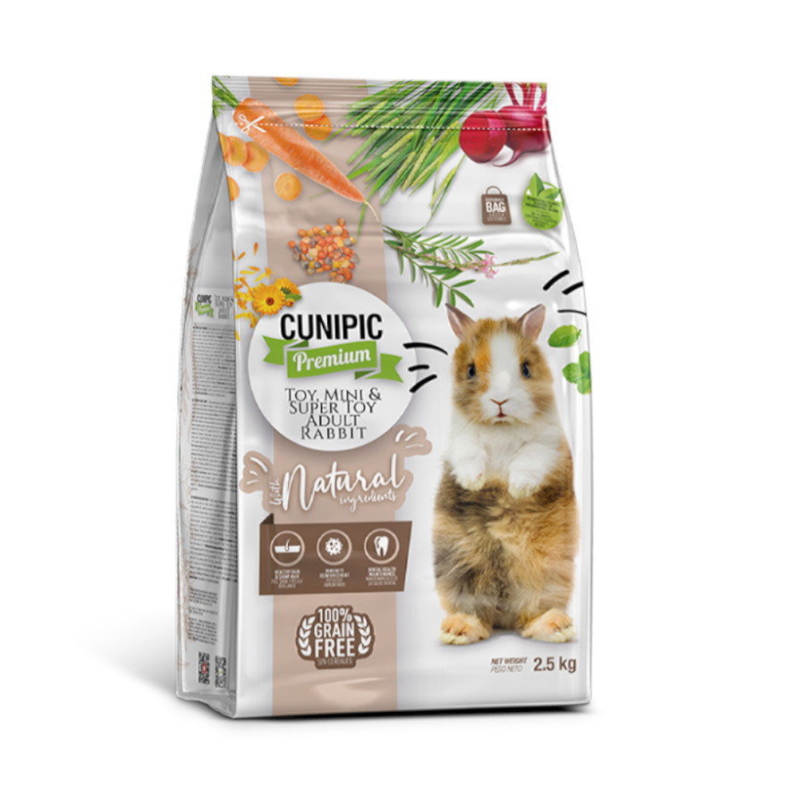 Cunipic Super Toy, Mini e Ração Premium para Coelhos Adultos