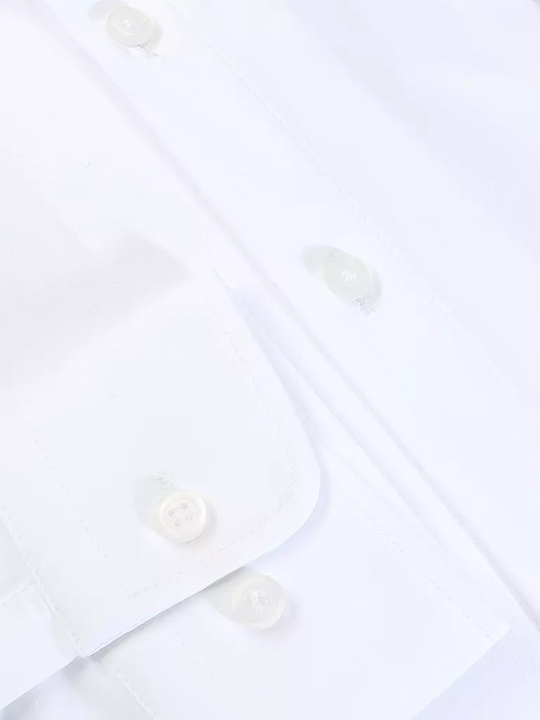 PURE Jerseyhemd Slim Fit  weiss