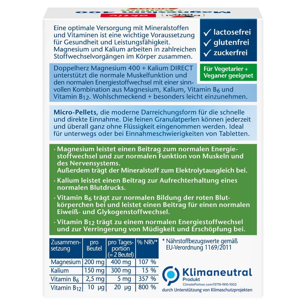 Doppelherz® aktiv Magnesium + Kalium DIRECT