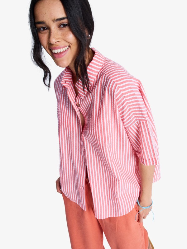 Beachy Nostalgia Chemise manches courtes Rouge Femme