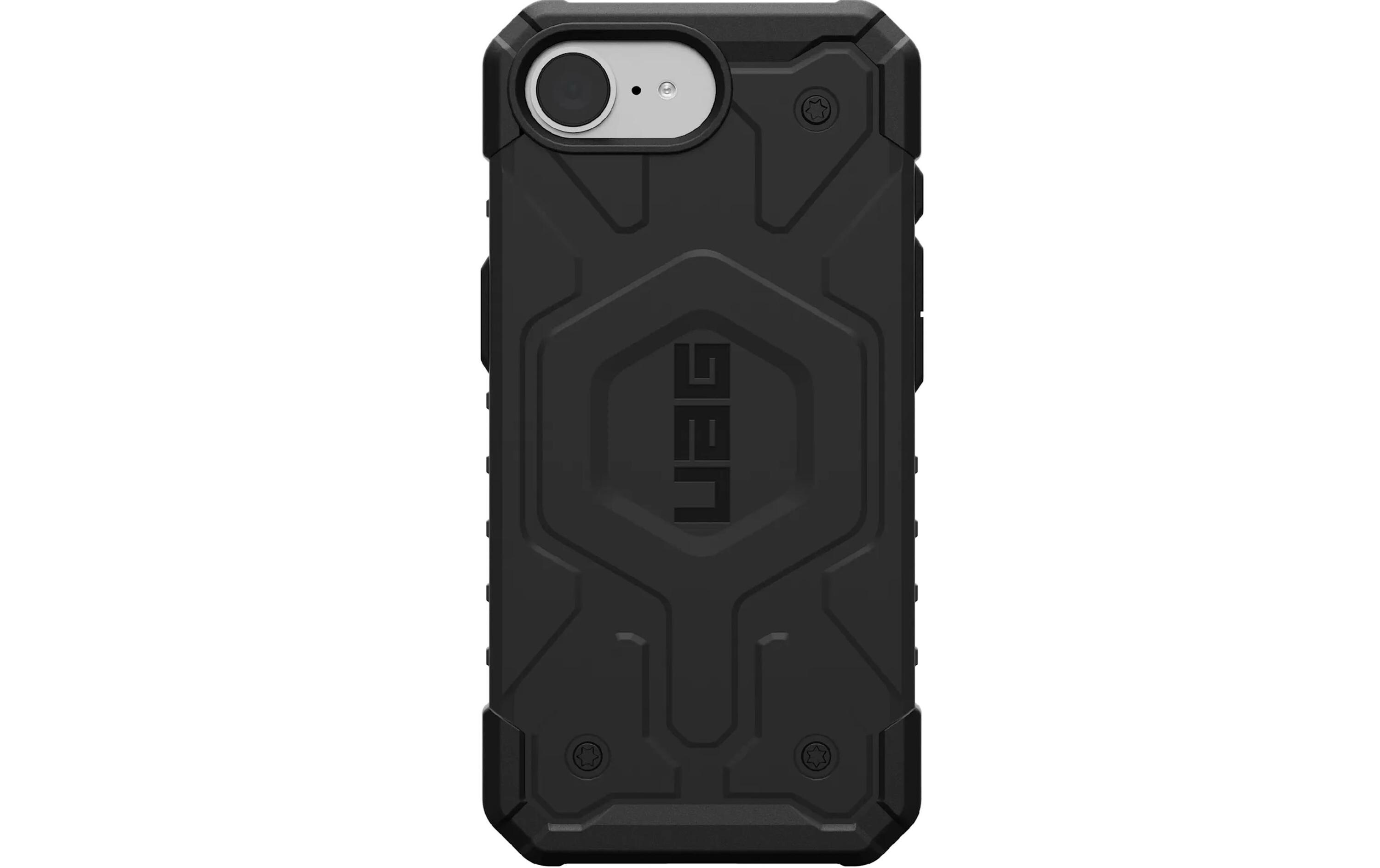 Back Cover Pathfinder Clear iPhone 16e BlackMagnetische Schutzhülle für das Apple