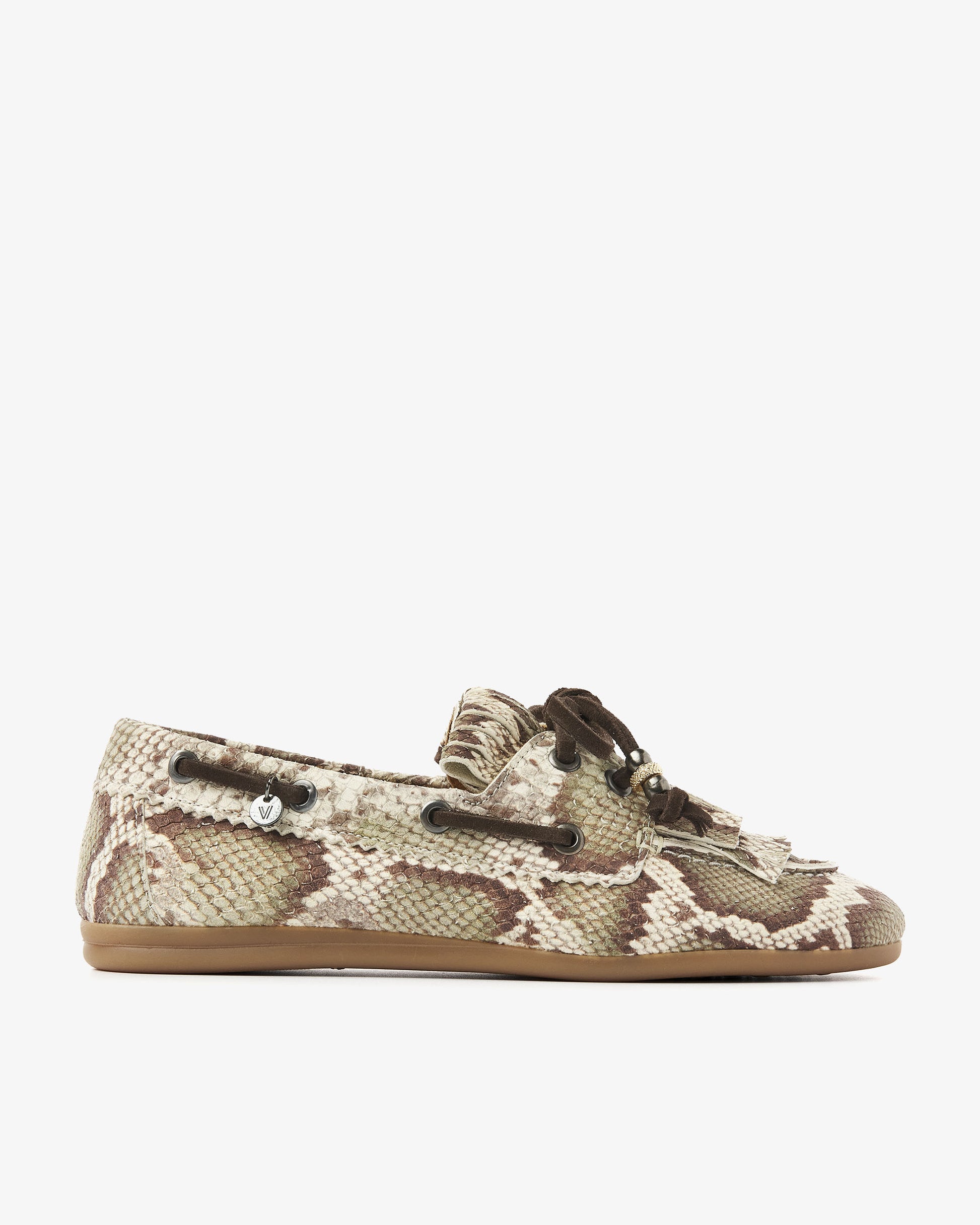 VIA VAI slangenprint dames loafers June Loua