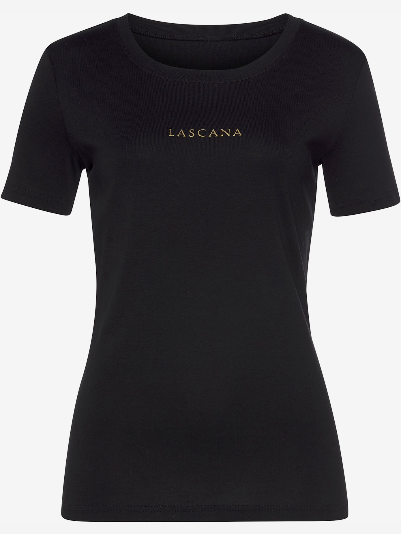 T-shirt logo lascana couleur or devant