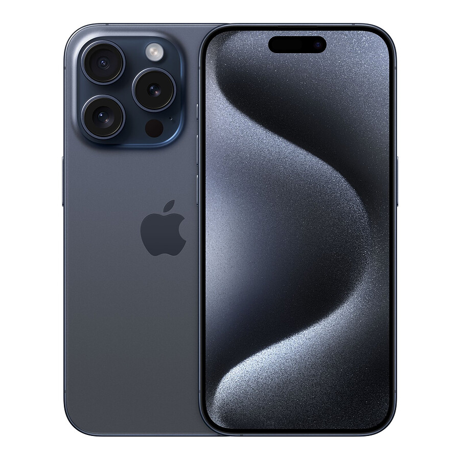Apple iPhone 15 Pro (Titane bleu) - 128 Go · Reconditionné