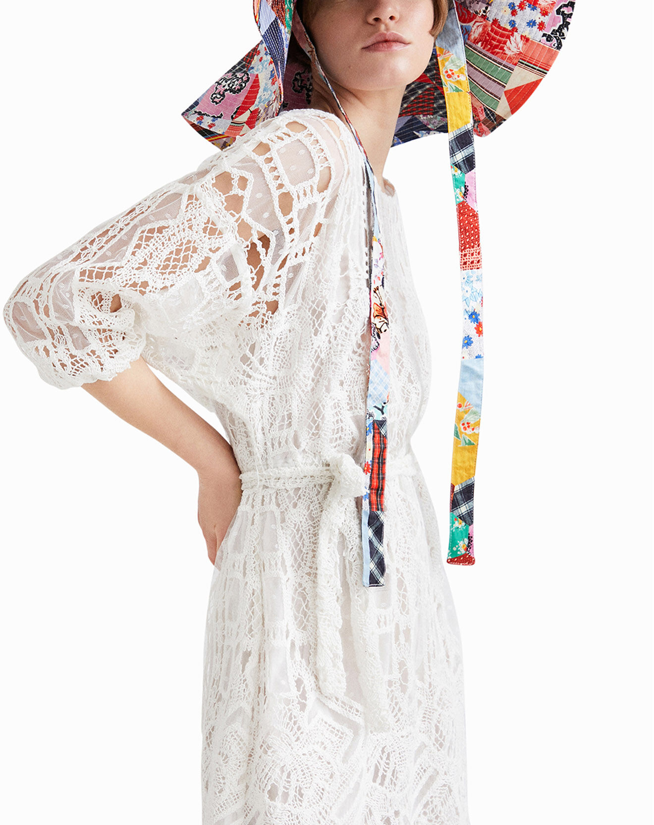 Desigual Robe Gertrude blanche