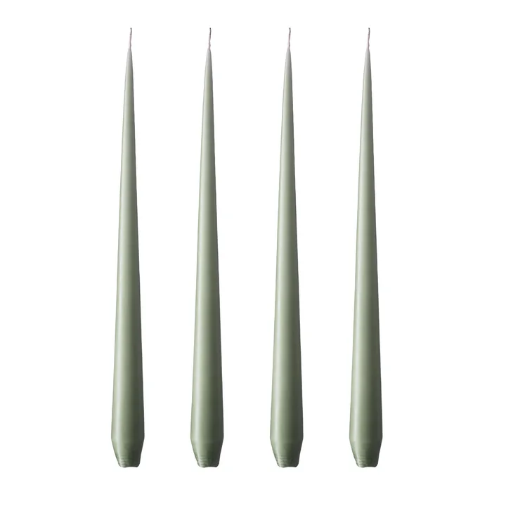 ester & erik - Peitschenkerze, 32 cm, No. 70, green soil / matt (4er-Set)