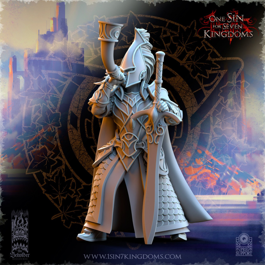 The Beholder Miniatures - Elfes - 8 Epée d'Ashur