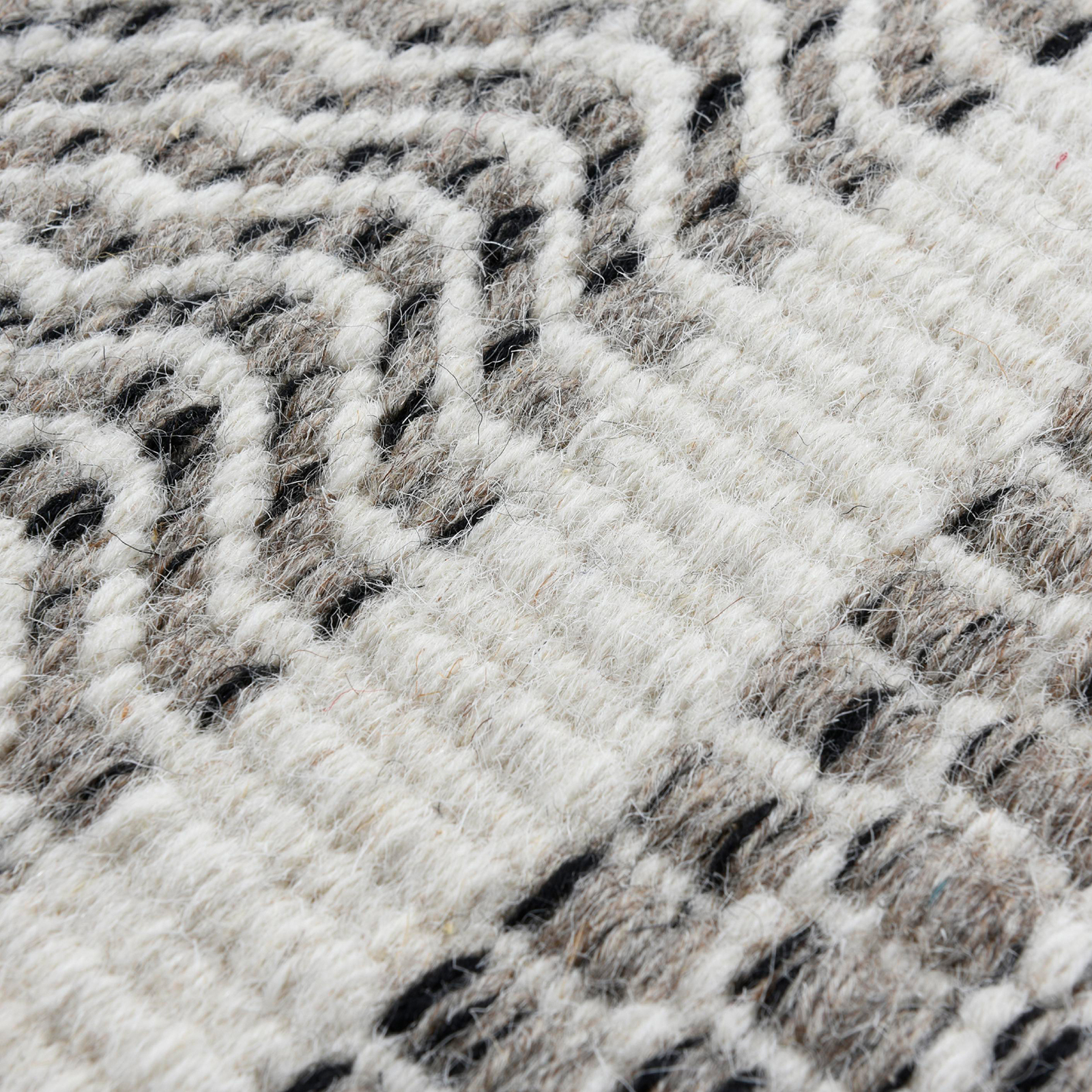 Teppich - natural grey - handgewebt - 55x80 cm