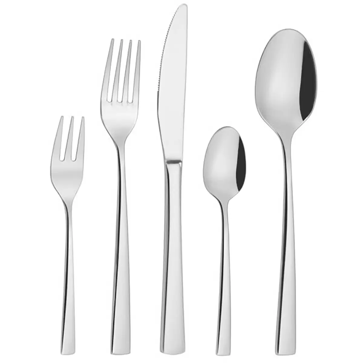 Besteckset Ben James Wood Silber