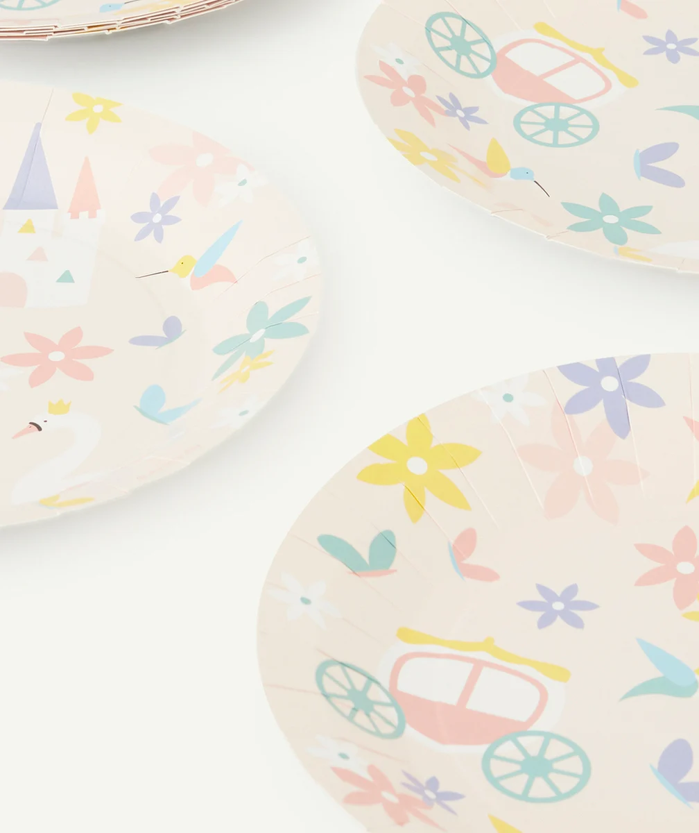 MY LITTLE DAY8 ASSIETTES RECYCLABLES THÈME PRINCESSES