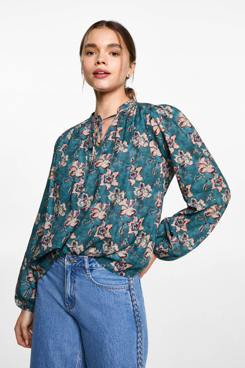 MANGO TEEN blousetop turquoise