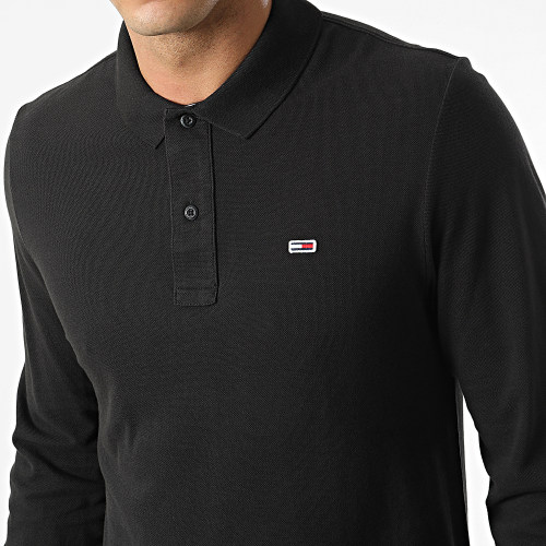 Polo Manches Longues Solid 5077 Noir